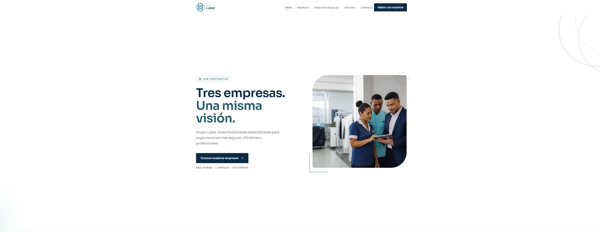 Corporate Group website design